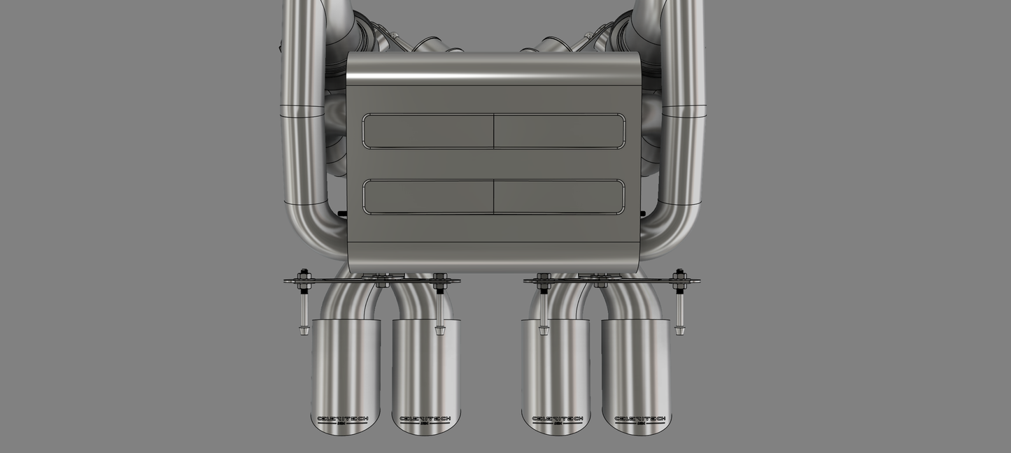 Corvette C6 (2005-2013) Exhaust with silencer and valves (TITANIUM FOR THE NEXT 10 ORDERS!)