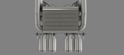 Corvette C6 (2005-2013) Exhaust with silencer and valves (TITANIUM FOR THE NEXT 10 ORDERS!)