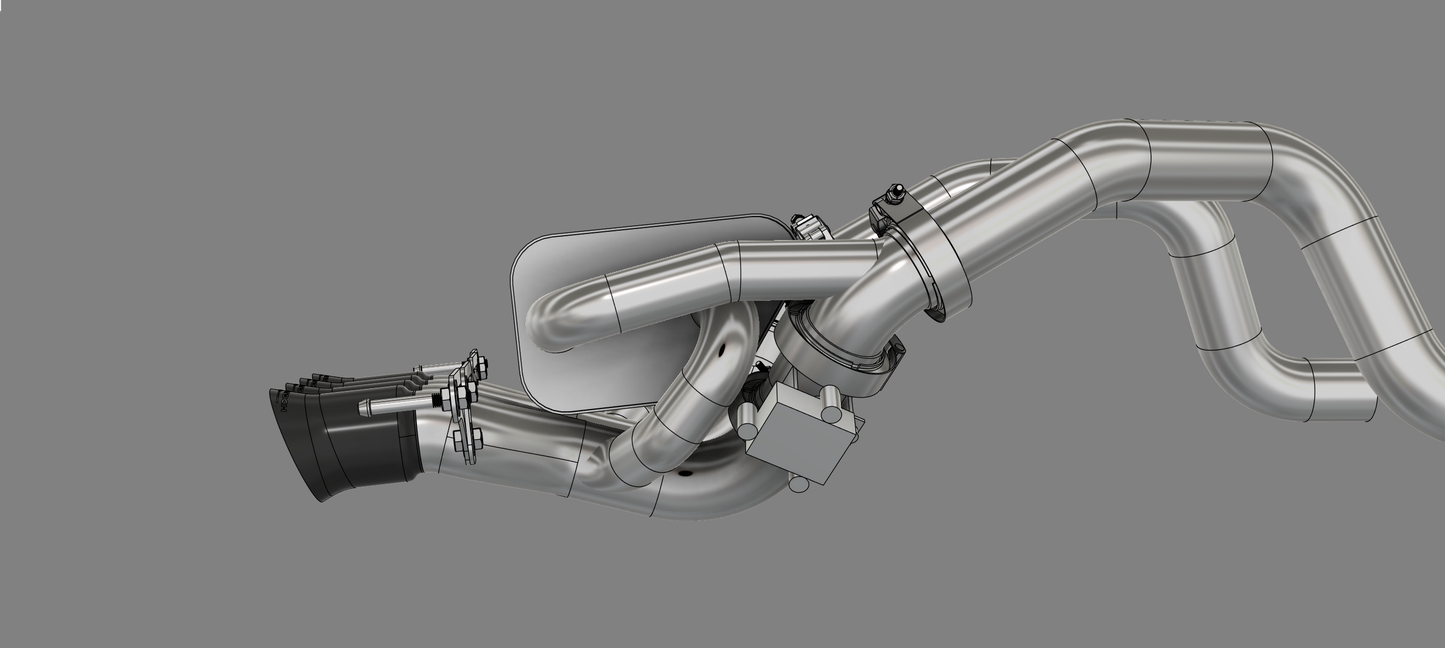 Corvette C7 (2013-2019) Exhaust with silencer and valves