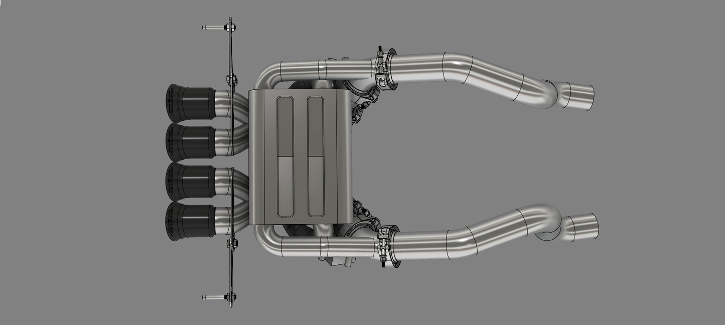 Corvette C7 (2013-2019) Exhaust with silencer and valves