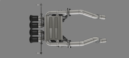 Corvette C7 (2013-2019) Exhaust with silencer and valves