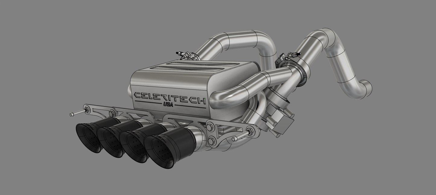 Corvette C7 (2013-2019) Exhaust with silencer and valves