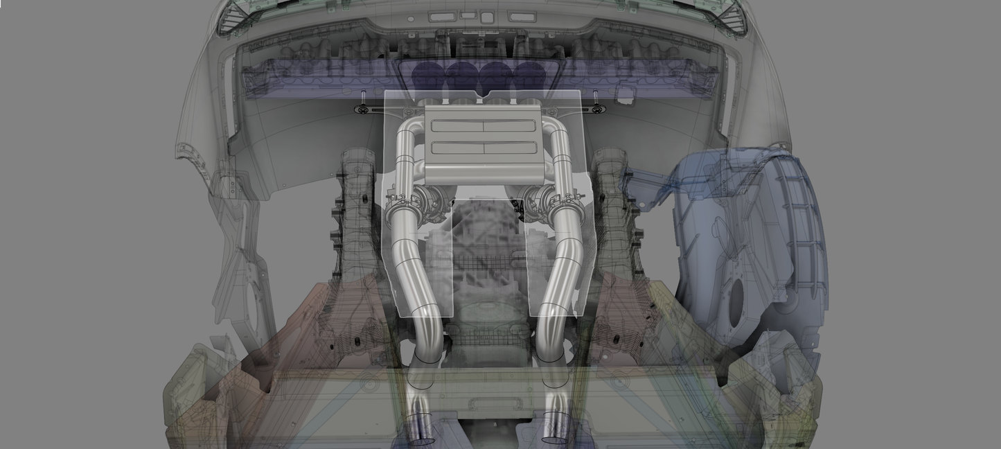 Corvette C7 (2013-2019) Exhaust with silencer and valves