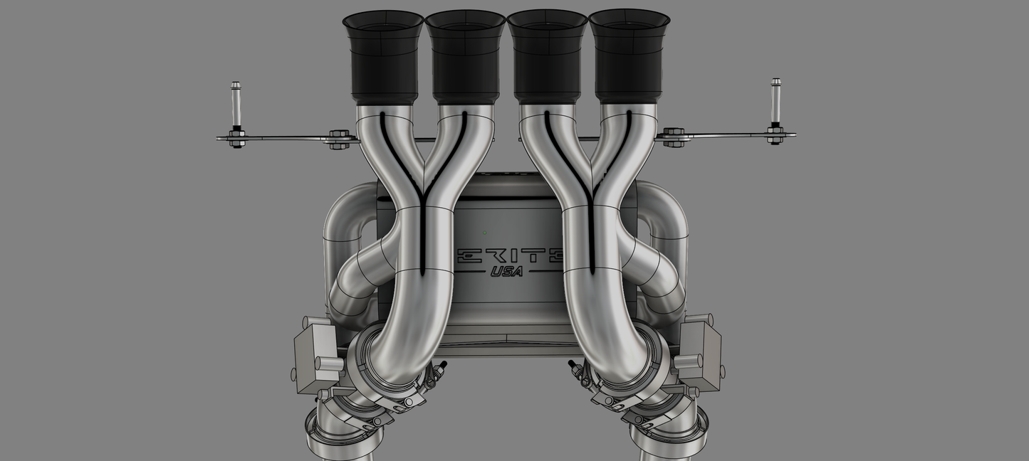 Corvette C7 (2013-2019) Exhaust with silencer and valves