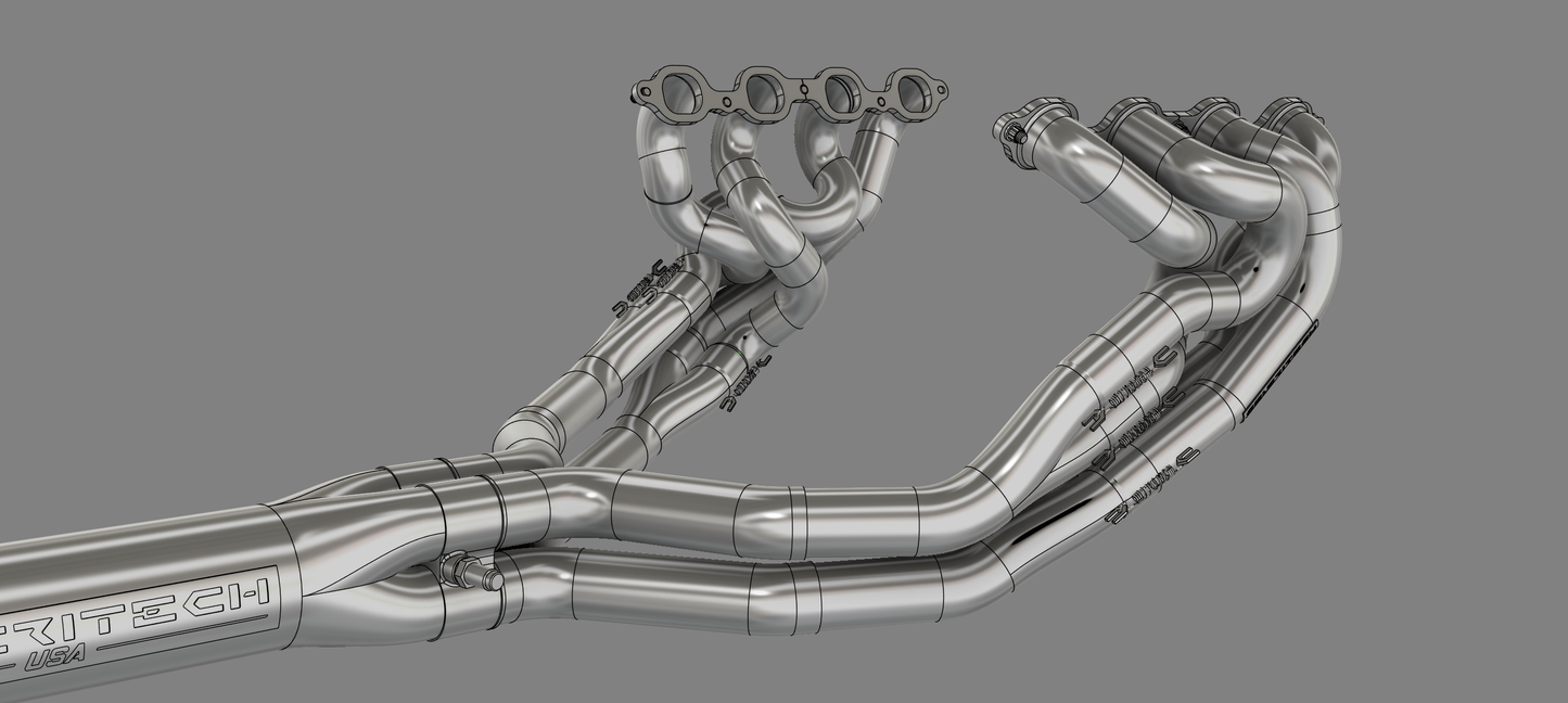 Corvette C7 (2013-2019) Full exhaust system with cats