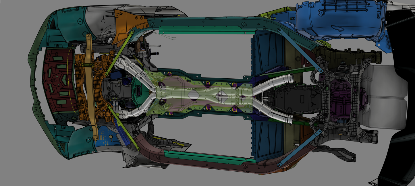 Corvette C7 (2013-2019) Headers and mid section with cats