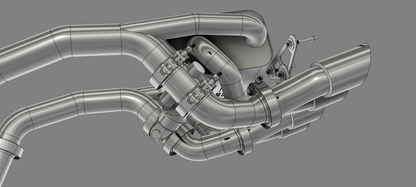 Corvette C6 (2005-2013) Exhaust with silencer and valves (TITANIUM FOR THE NEXT 10 ORDERS!)